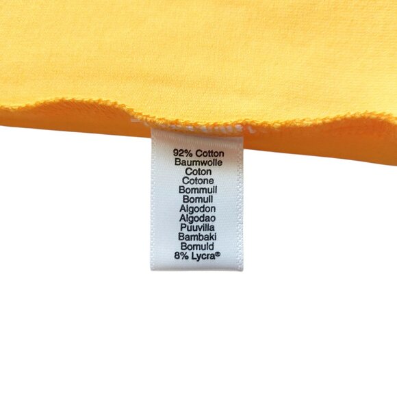 Burberry Yellow Graphic Print Cotton Sleeveless Shirt Women's Size L - Picture 6 of 7